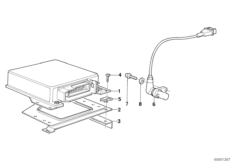 Pulse generator/DME mounting parts