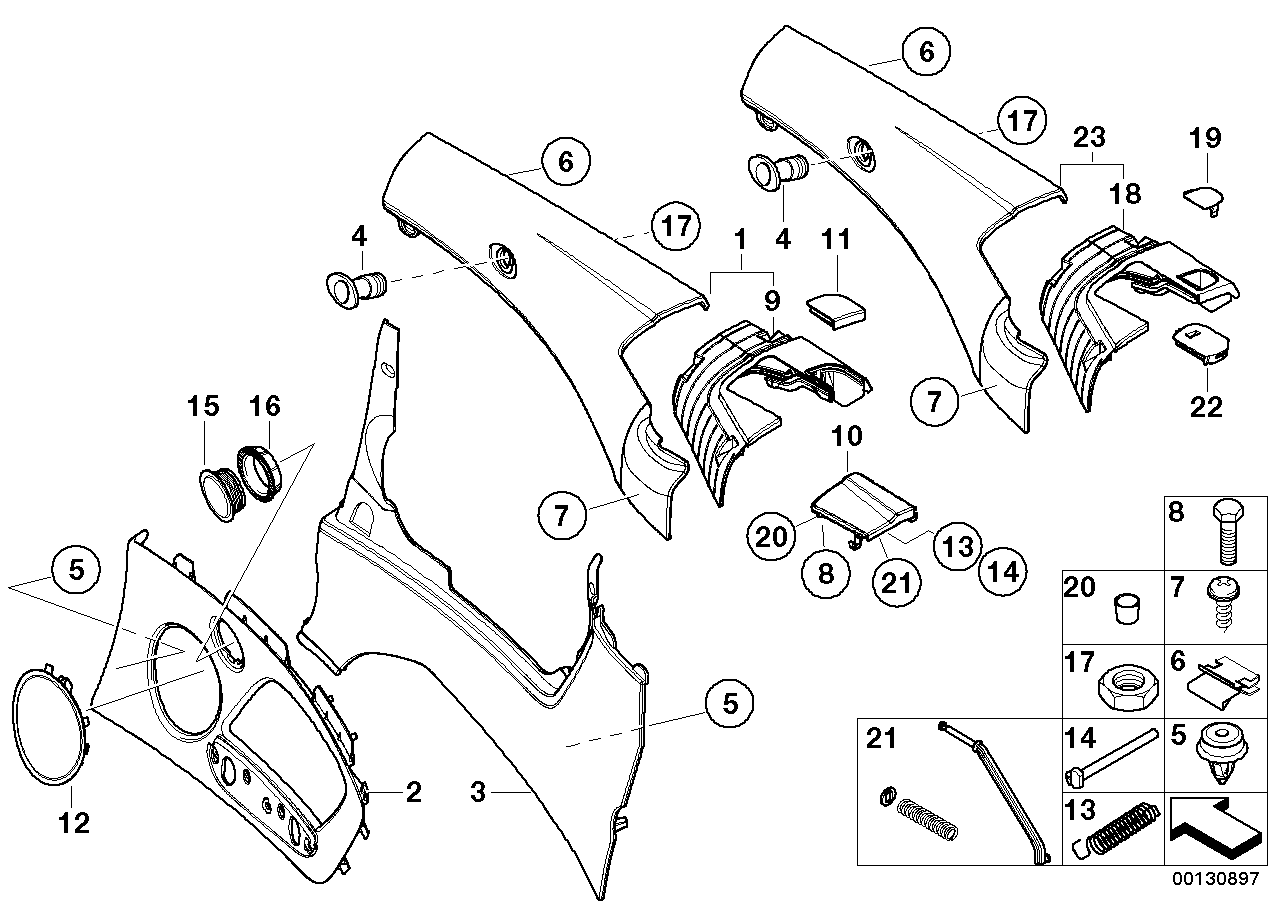 R サイド トリム パネル