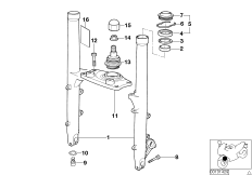 Fork slider/lower fork bridge