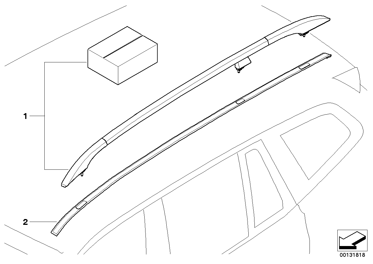 Nachrüstsatz Dachreling