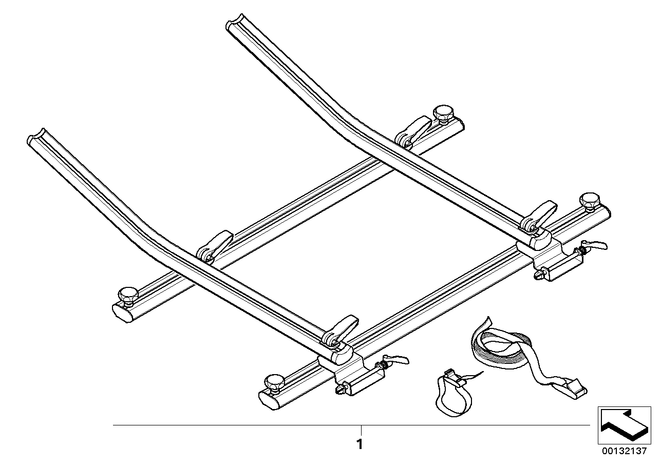 Interior bicycle holder