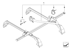 Soporte fijador para bicicletas turismo