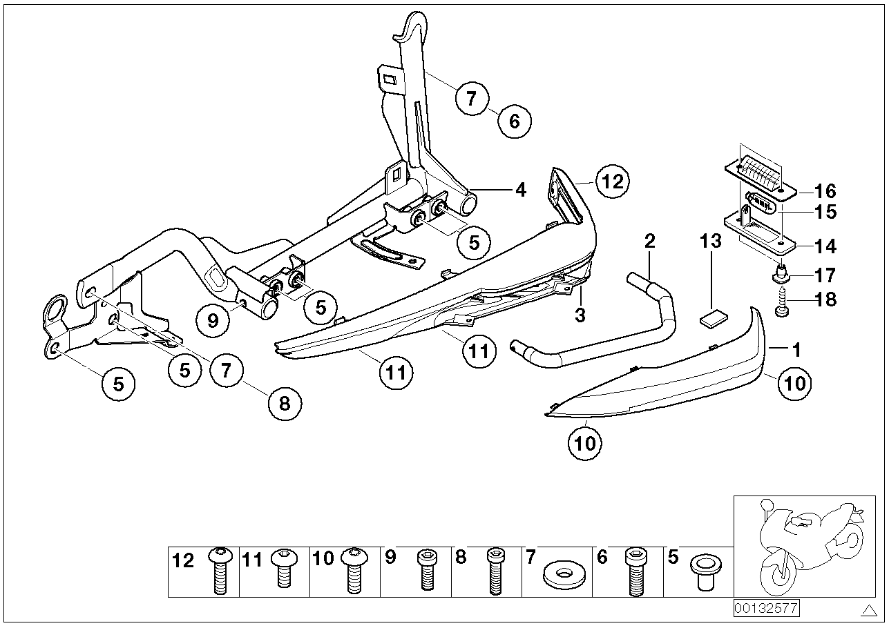 Etrier de protection de moteur