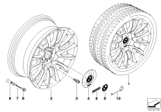 BMW 轻质合金轮辋 个性化 V 轮辐 152