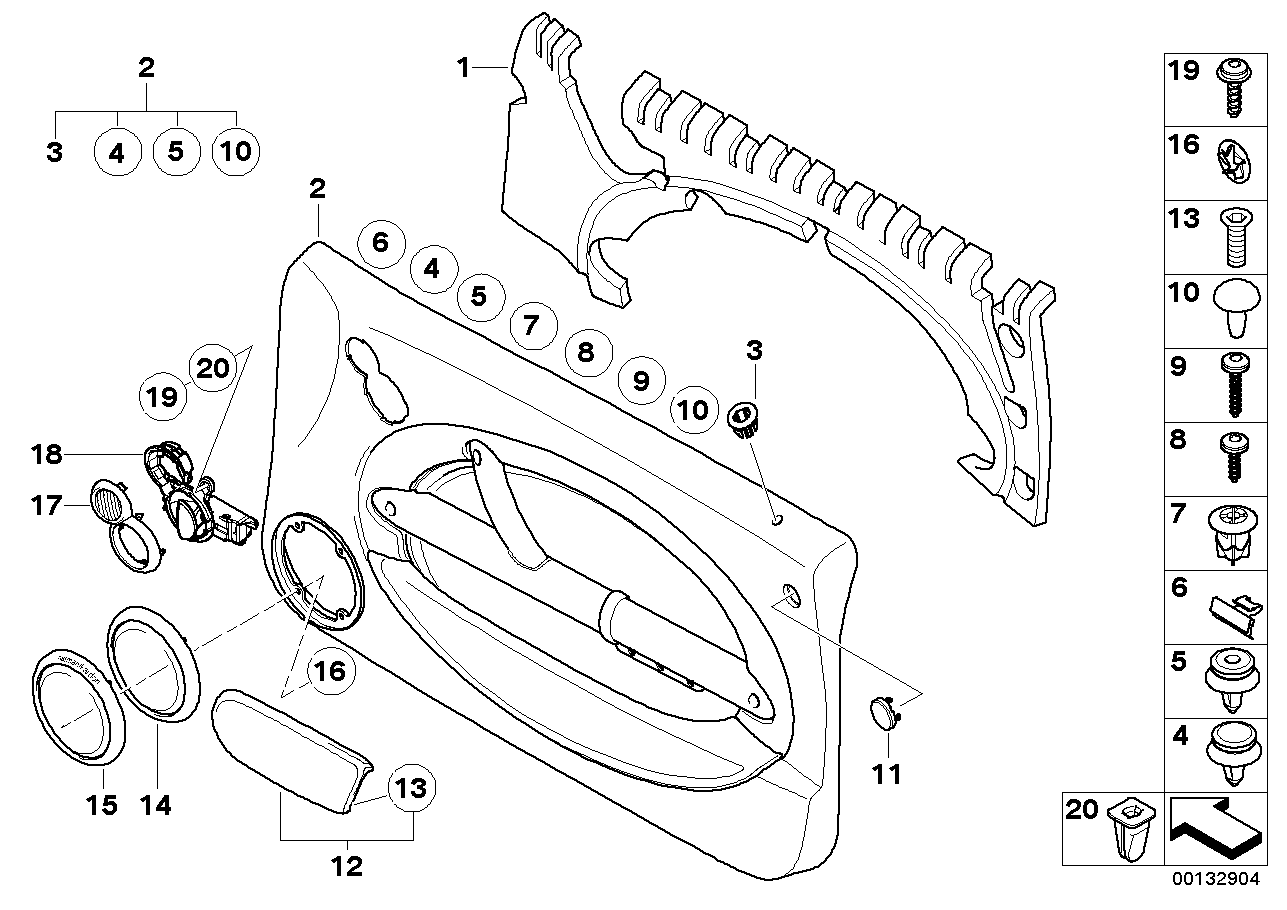 Door trim panel