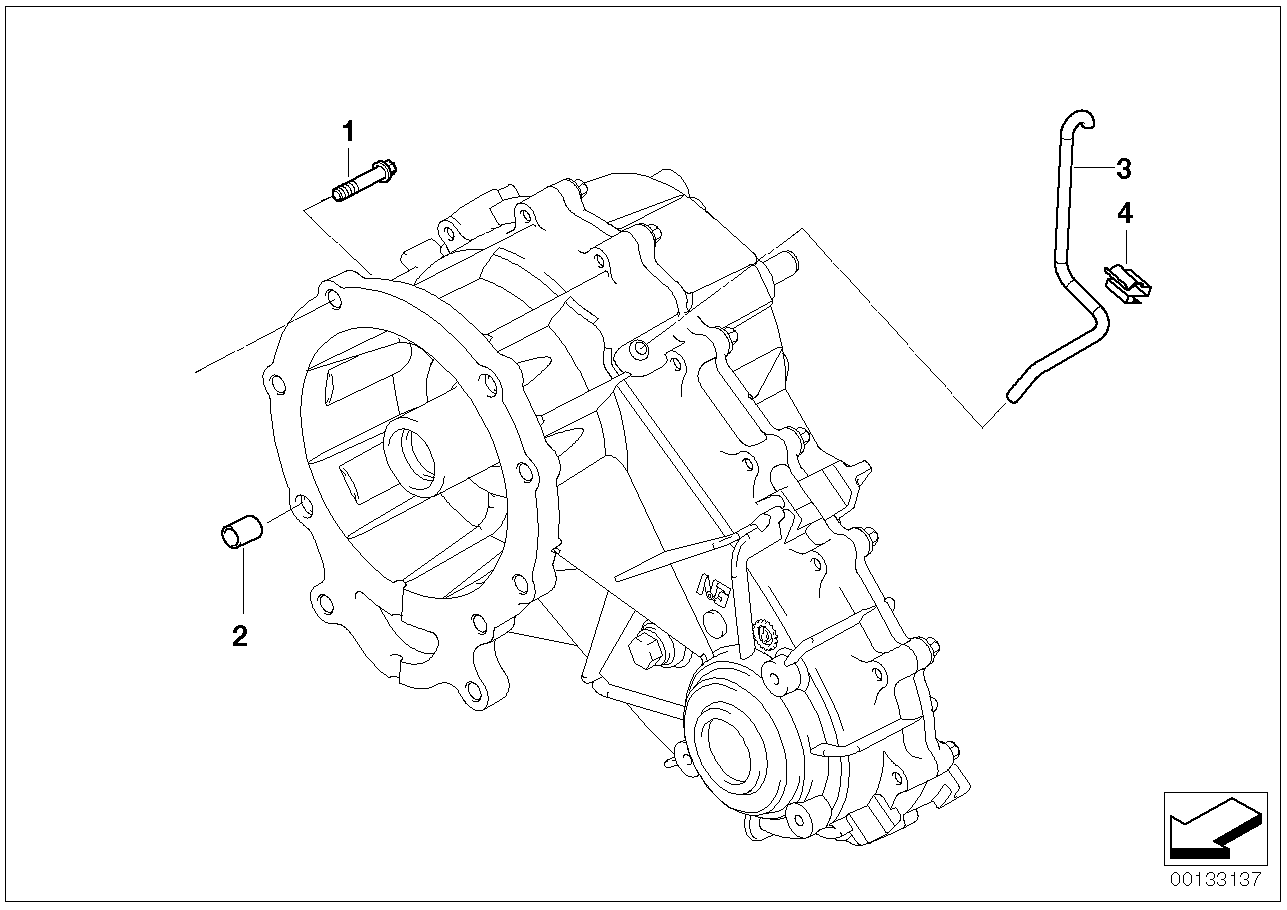 Transmission mounting parts