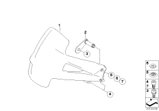 Wheel cover CFRP, close to wheel, rear