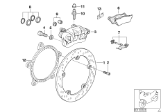 Rear wheel brake