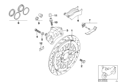 Rear wheel brake