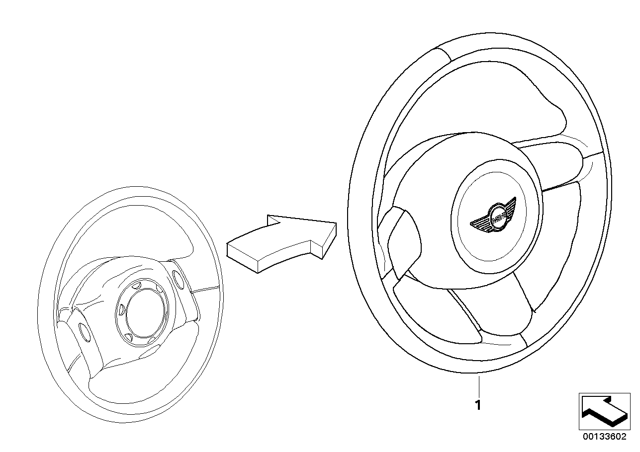 Modific. steering wheel =>Sprts strng w.