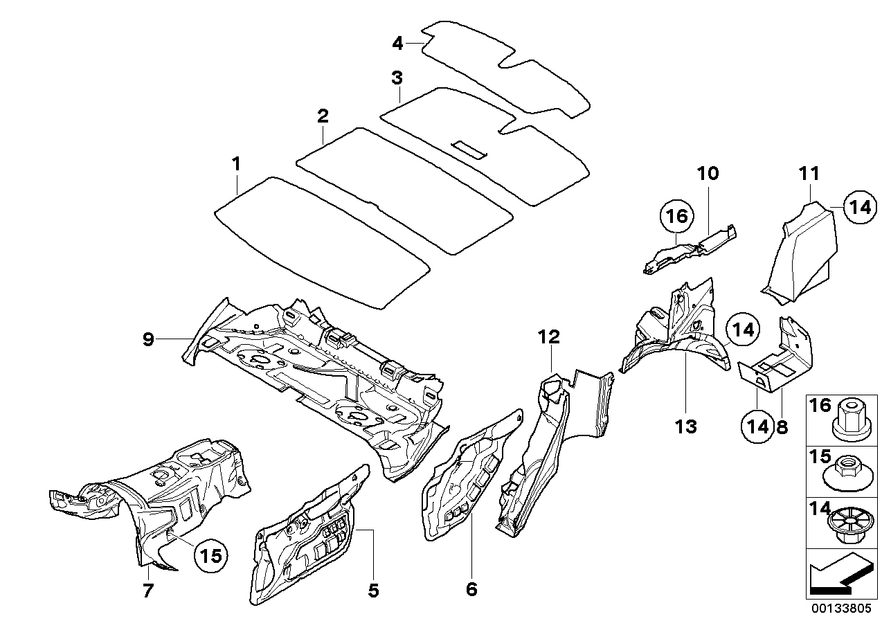 Sound insulating rear