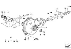 Front axle diff.sep.comp.all-wh.drive v.