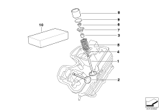 Timing gear - Intake valve/exhaust valve