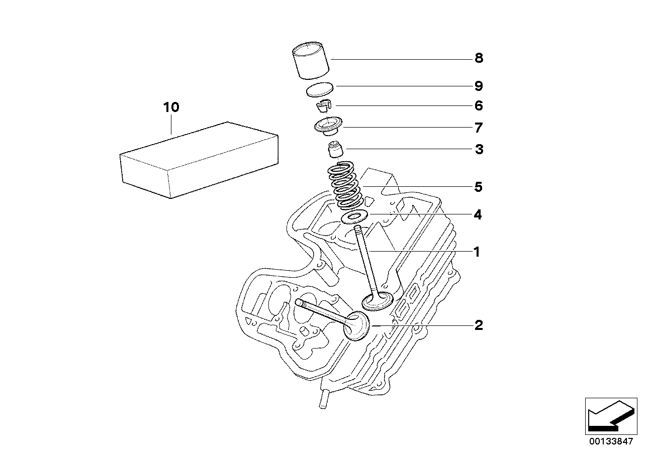 Klepbediening-inlaat klepp/uitlaat klep