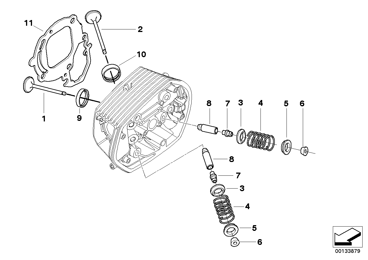 Timing gear - Intake valve/exhaust valve