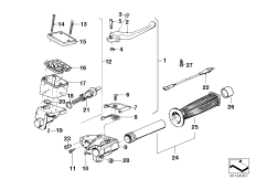 Handle unit, right