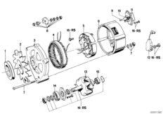 Generator, individual parts