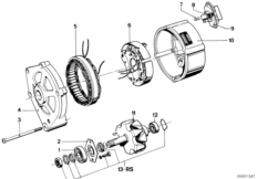 Generator, individual parts