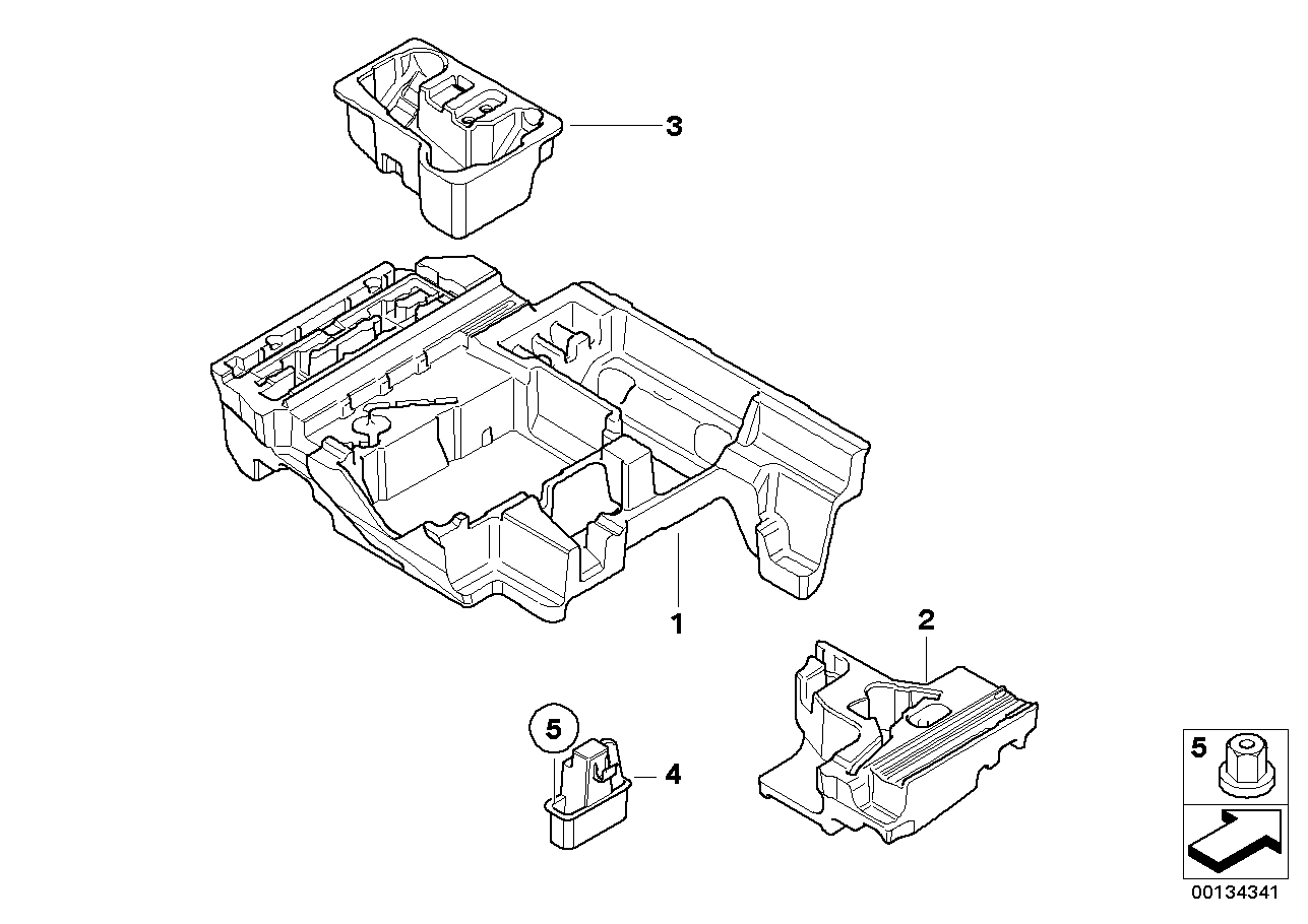 Luggage comp.indentation trim panel