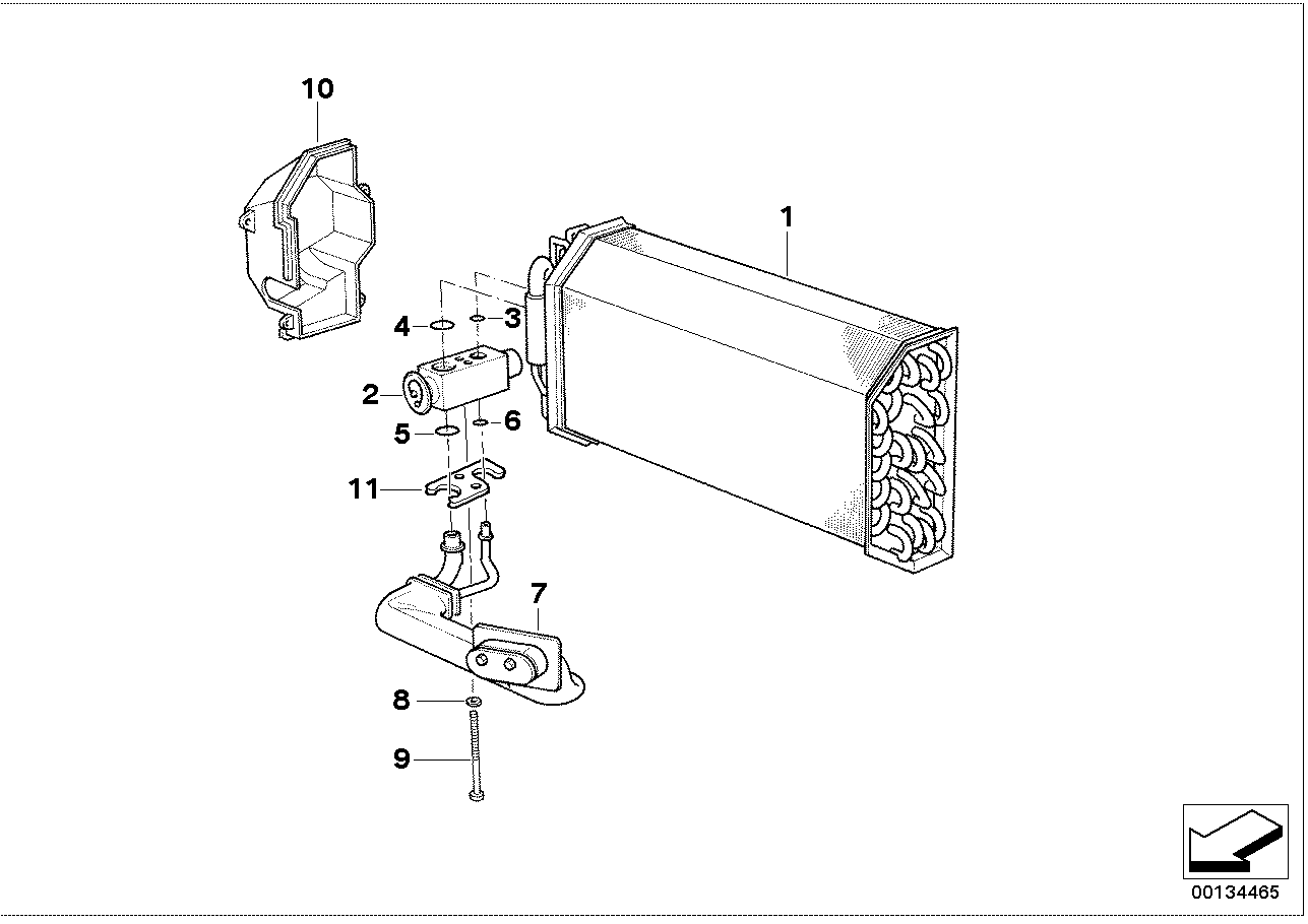 Evaporat./Soupape vase d'expansion IHKA