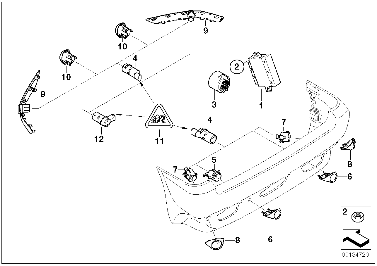 泊车距离报警系统 (PDC)