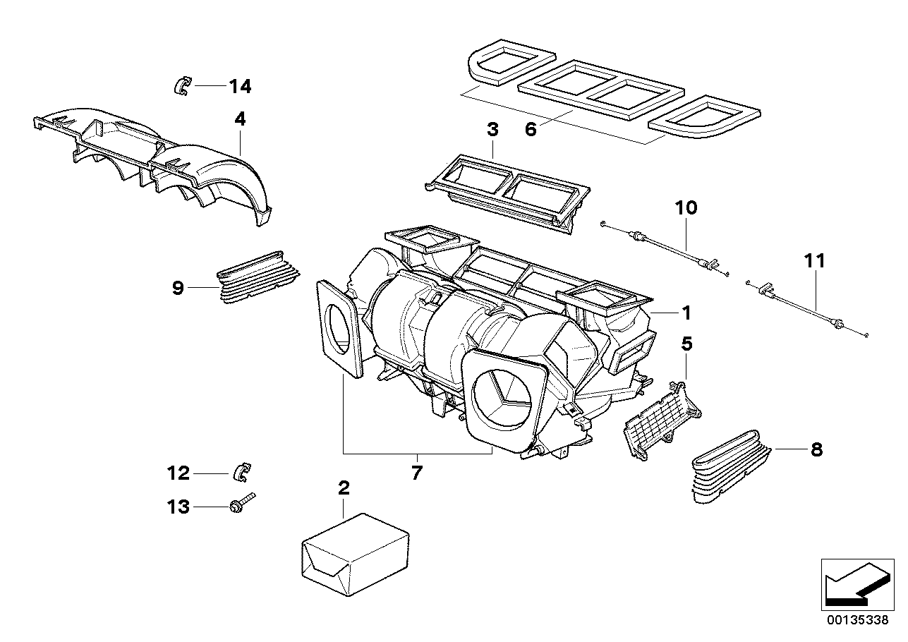 Housing parts, heater Valeo