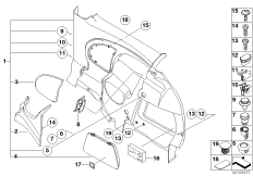 Lateral trim panel rear