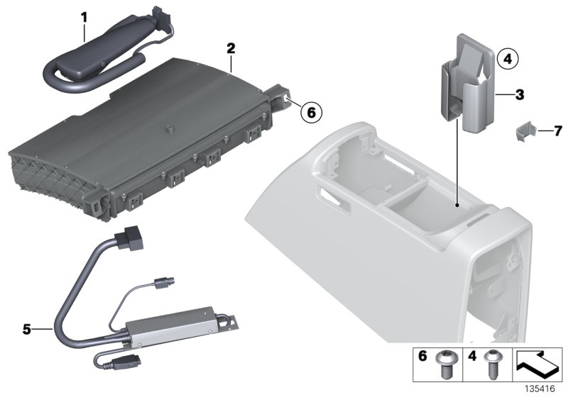 Indiv. parts, phone handset/mountg Japan