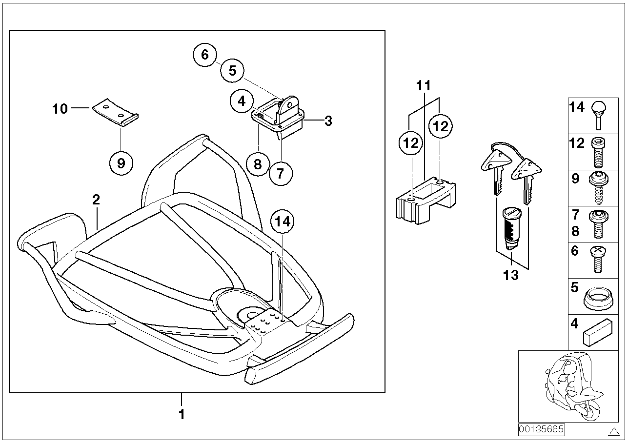 Extra set dakreling bagage