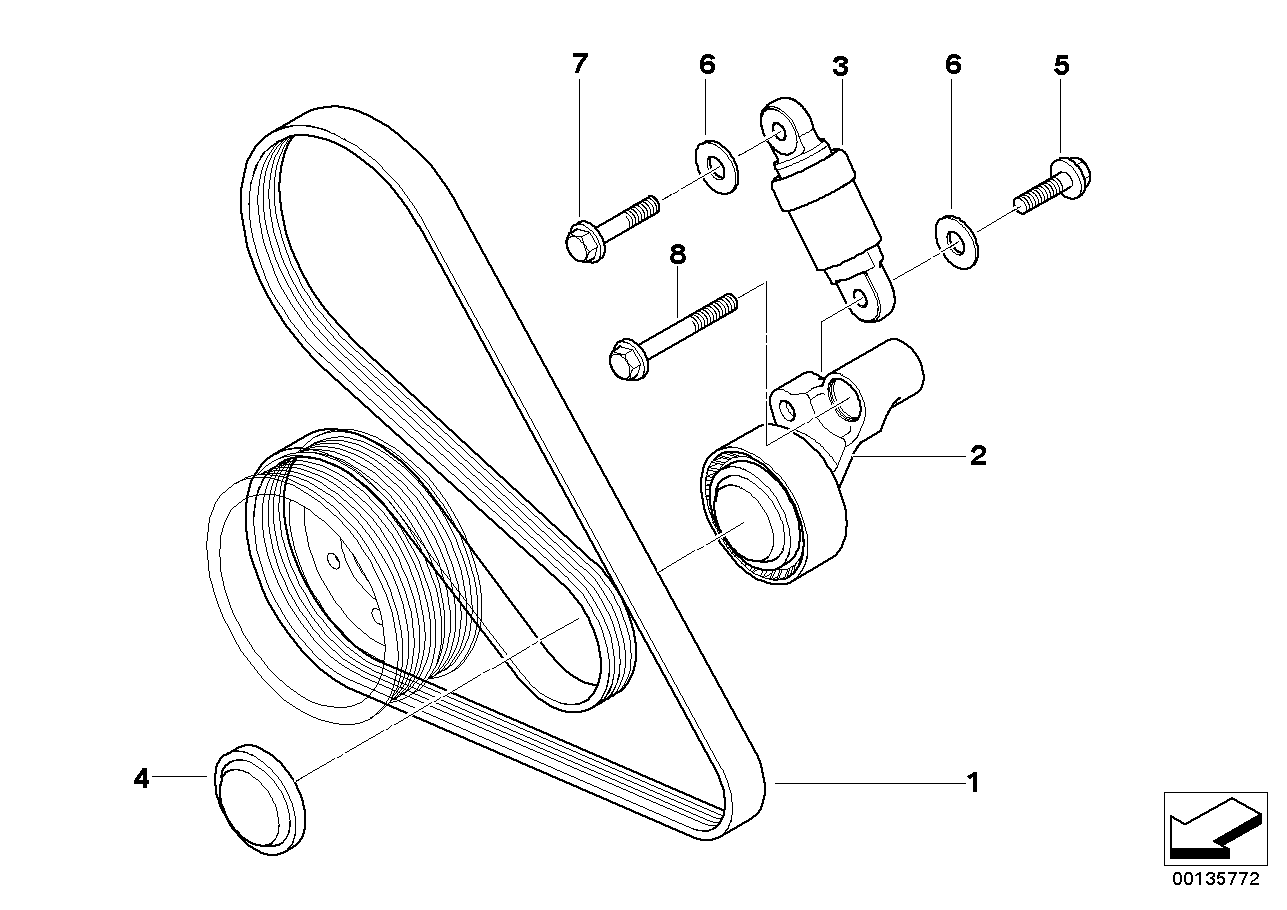 Belt Drive Water Pump/Alternator