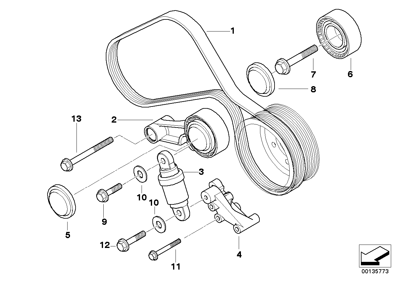 ตัวขับสายพานคอมเพรสเซอร์ปรับอากาศ