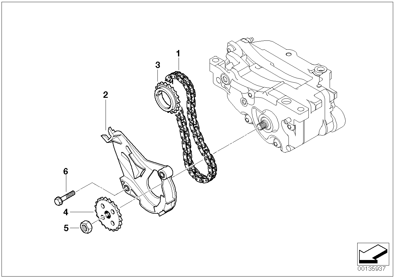 Ölversorgung/Ölpumpe Antrieb