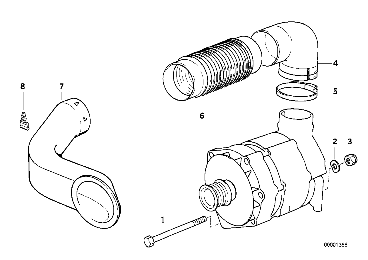 Alternador/sistema de refrigeração