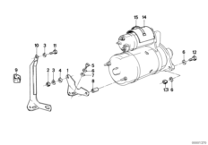 Startmotor fastdelar