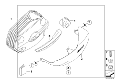 Valve-cover guard, aluminium