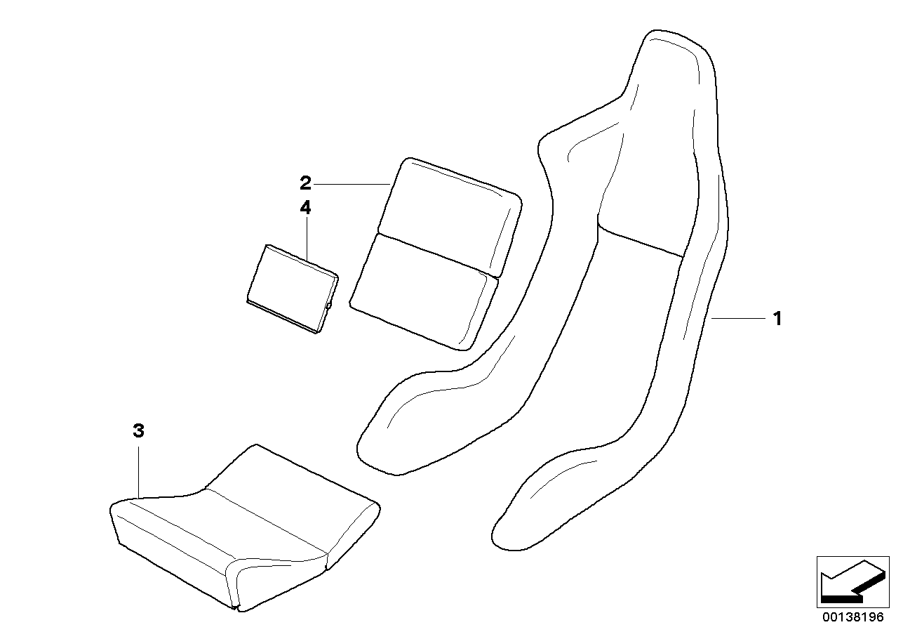 Recaro sportsitz-saetesbeslag