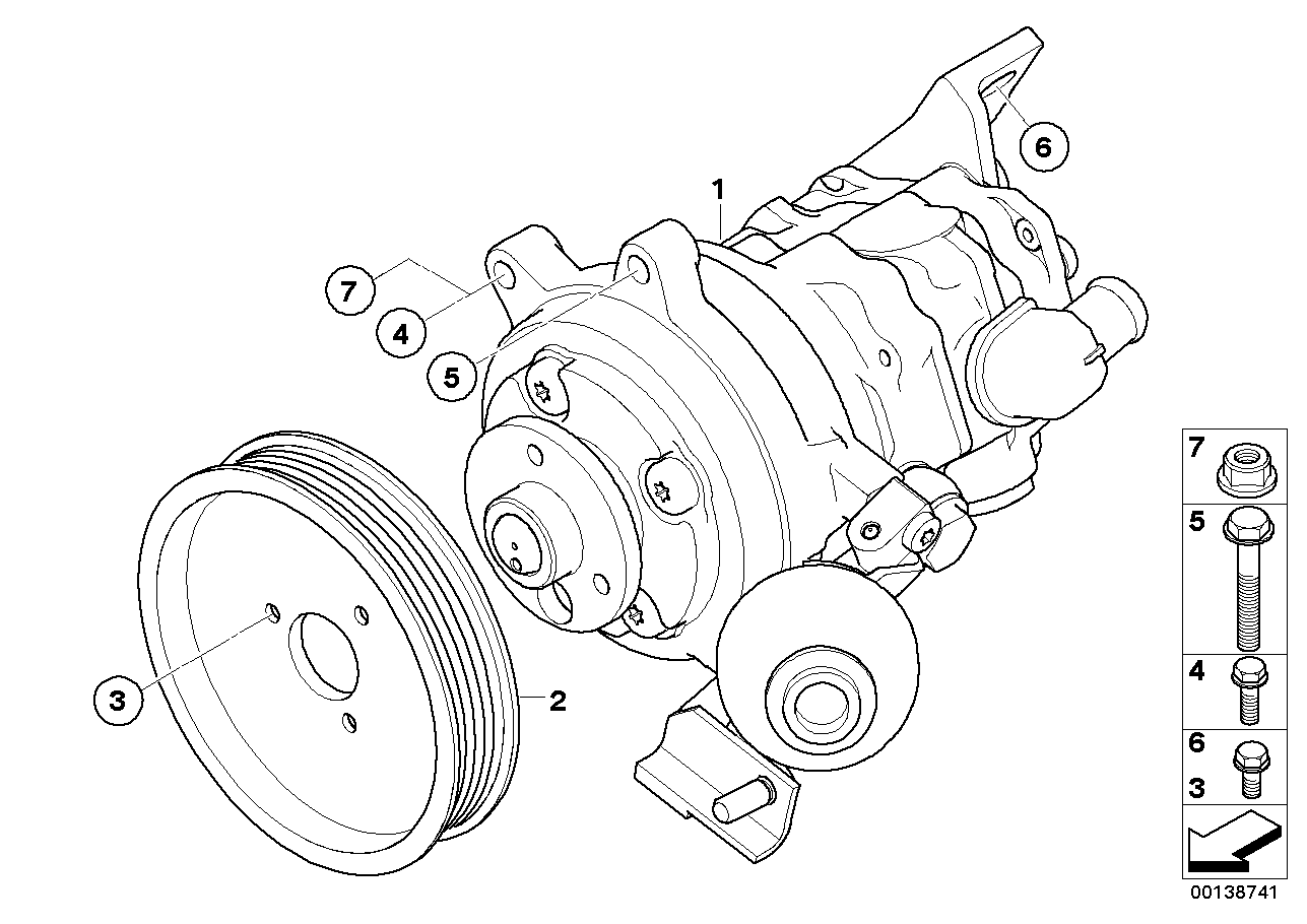 Power steering pump/Dynamic Drive