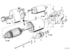 Startmotor detaljer