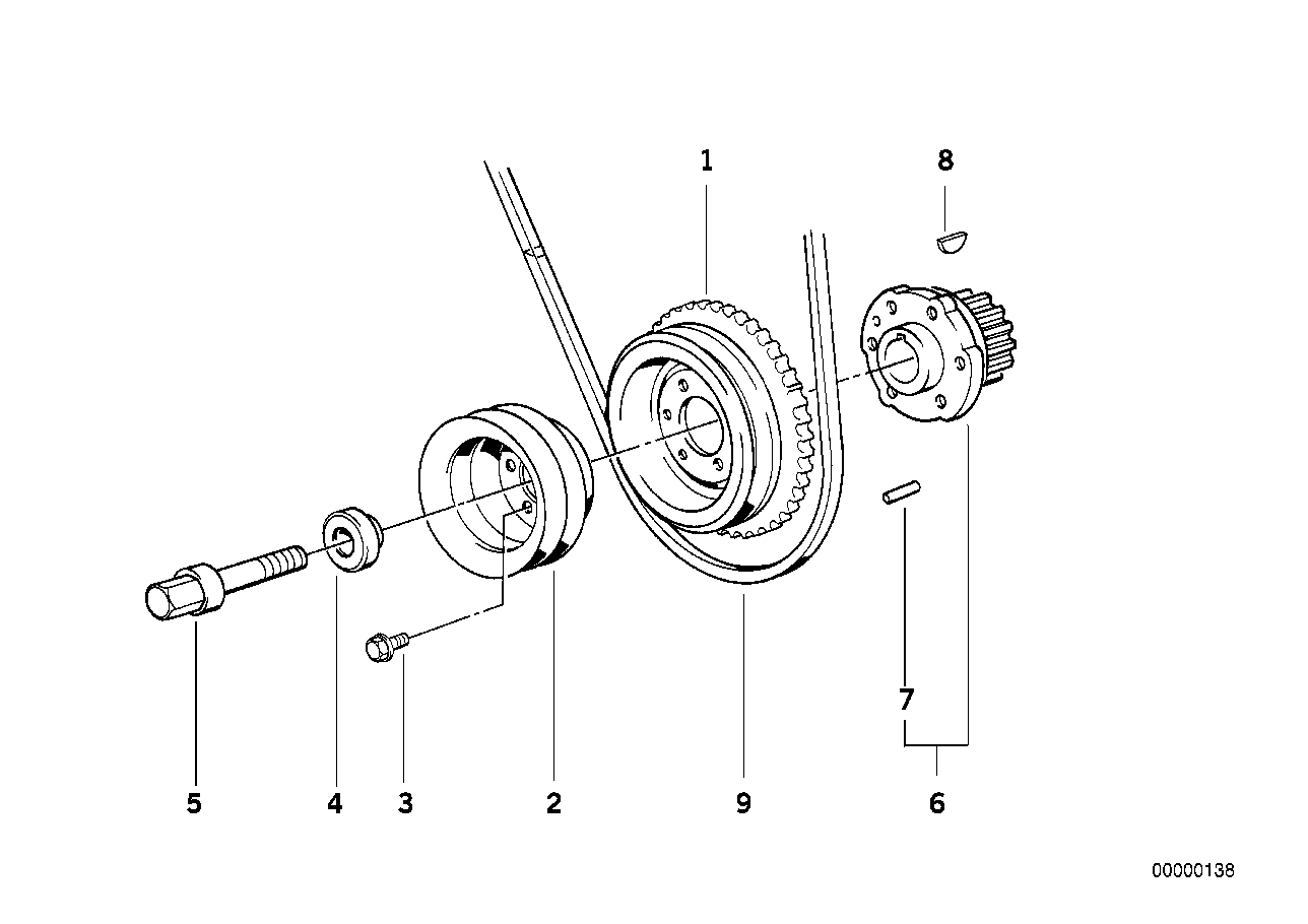 Transmis.correa trapezoidal-amortiguador