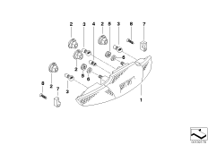 Tail light mounting parts