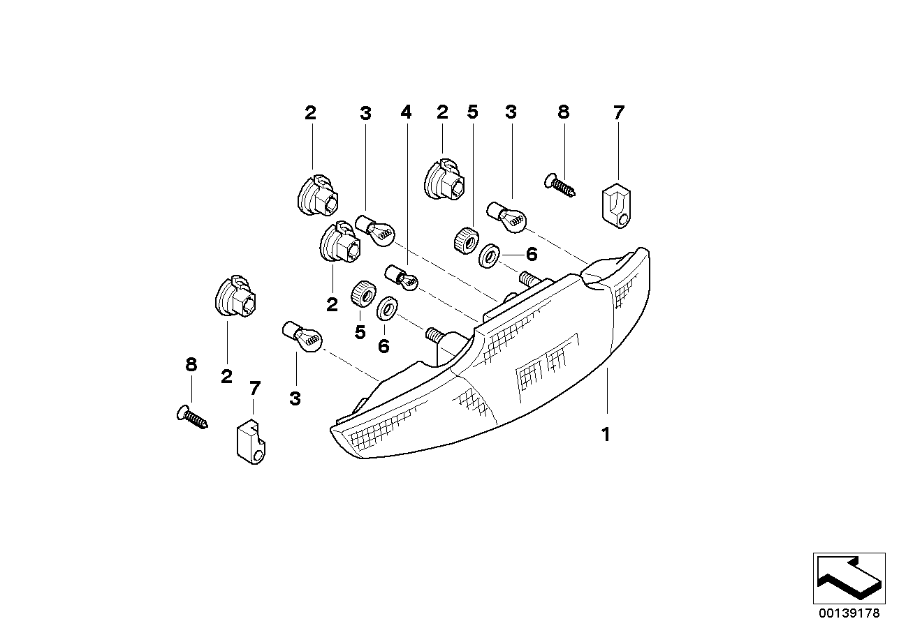 テール ライト取付け部品