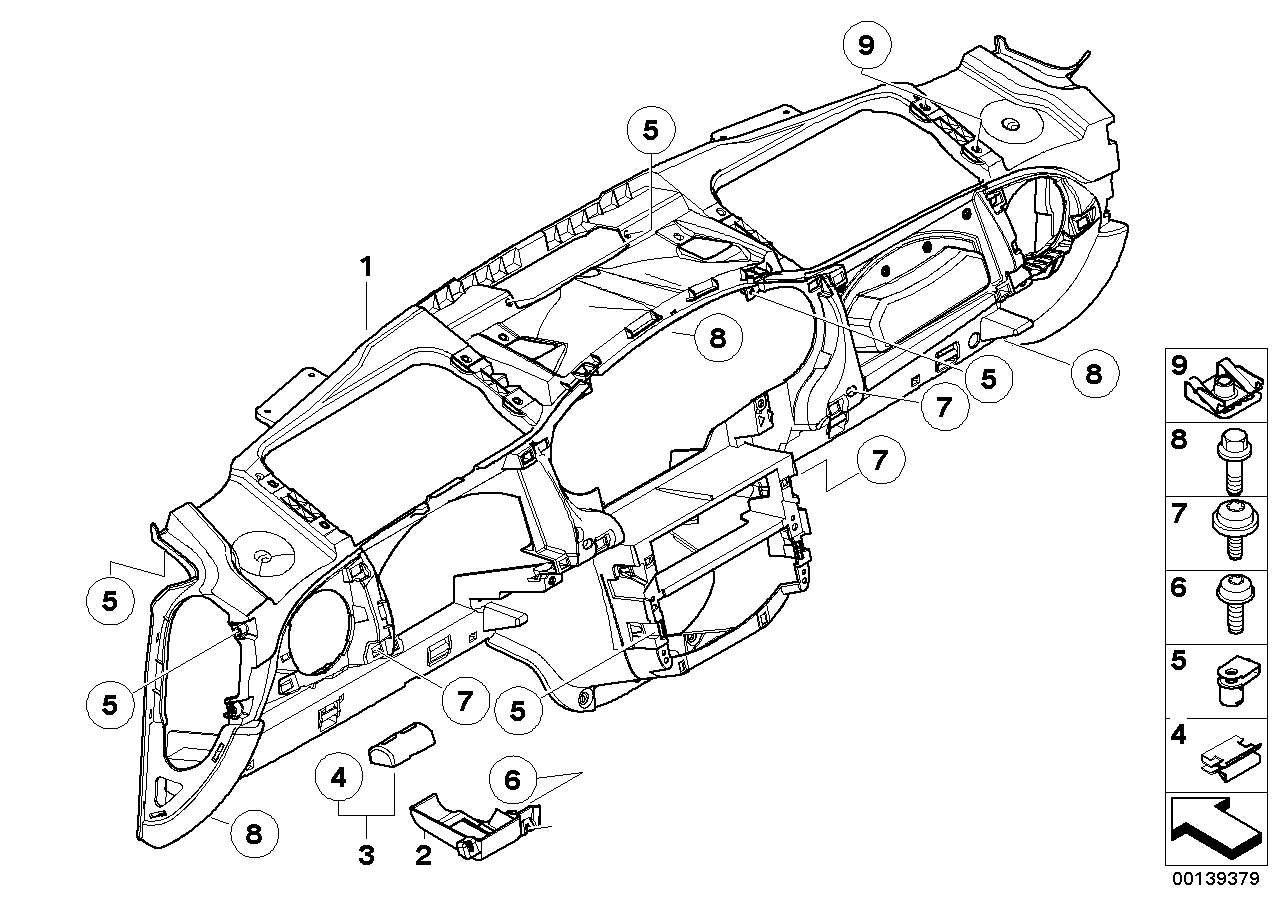 Verkleidung Instrumententafel