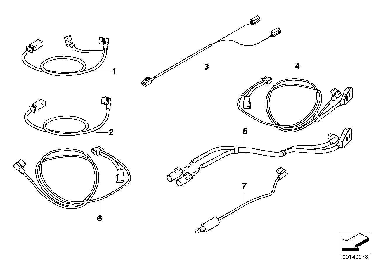 Anslutningsledning f navigationssystem