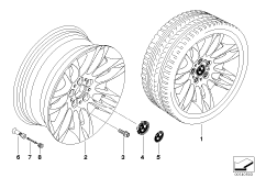 BMW LA wheel/double spoke 195