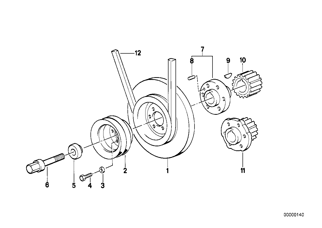 Transmis.correa trapezoidal-amortiguador