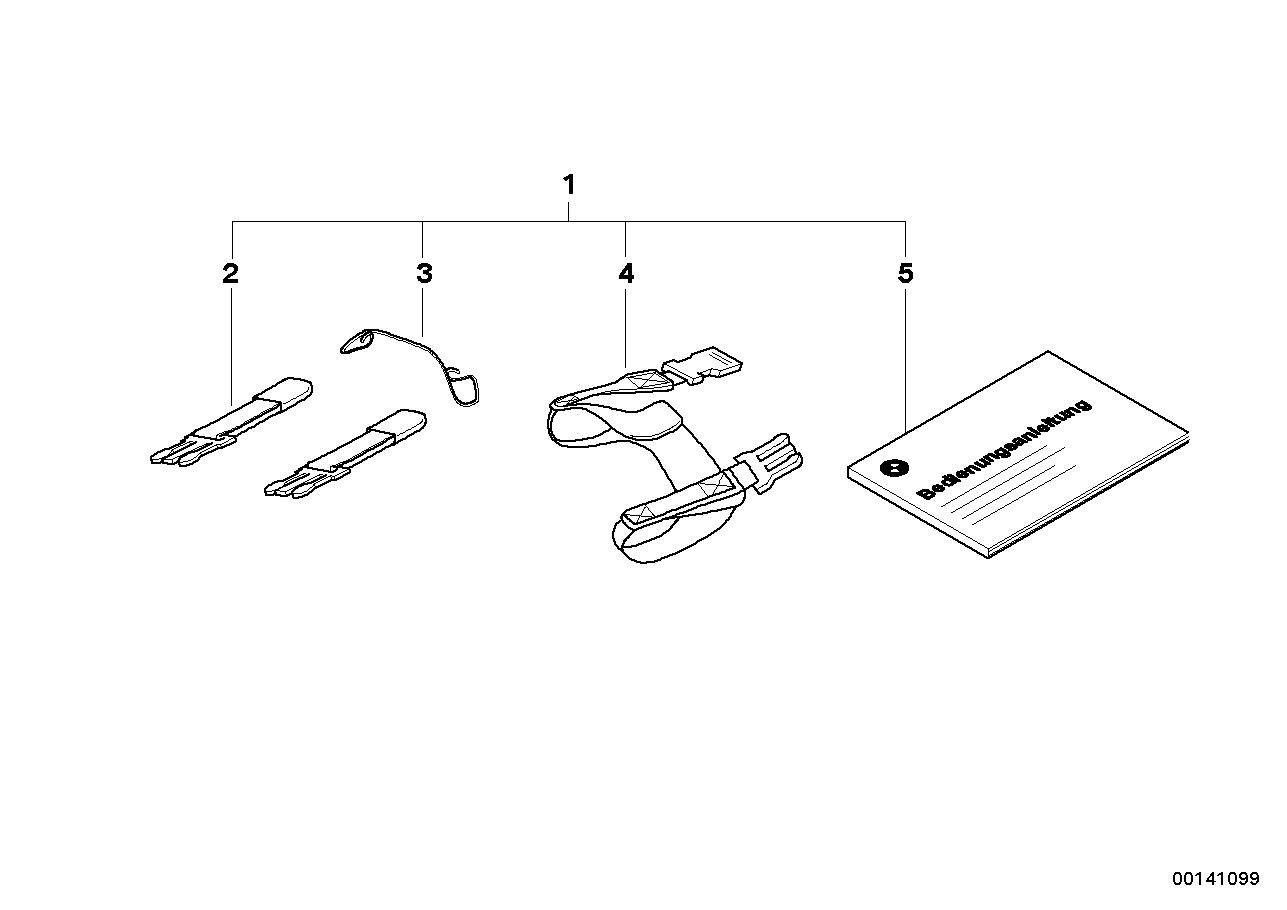 Befestigungsteile Tanktasche