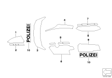 Autocollant administration