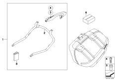 Case holder/Mounting parts