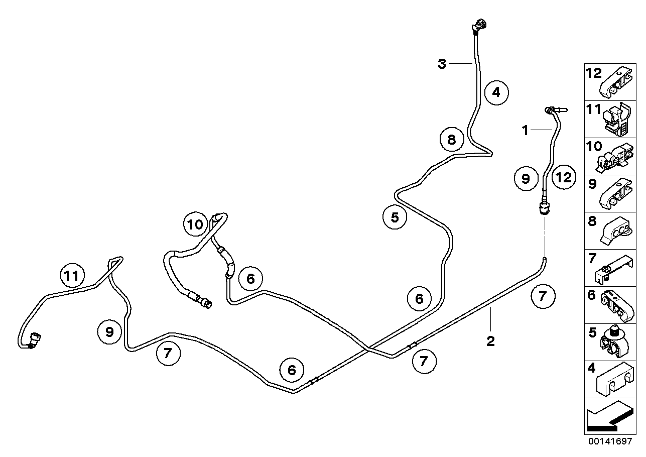 Tuberia de combust./tubería de barrido