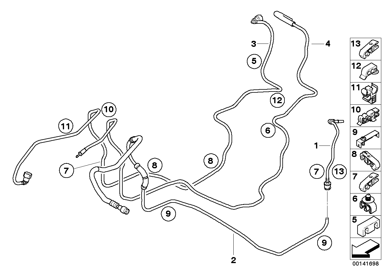 Kraftstoffleitung/Spülluftleitung